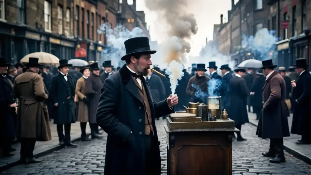 Origen histórico de la expresión Vendehumos