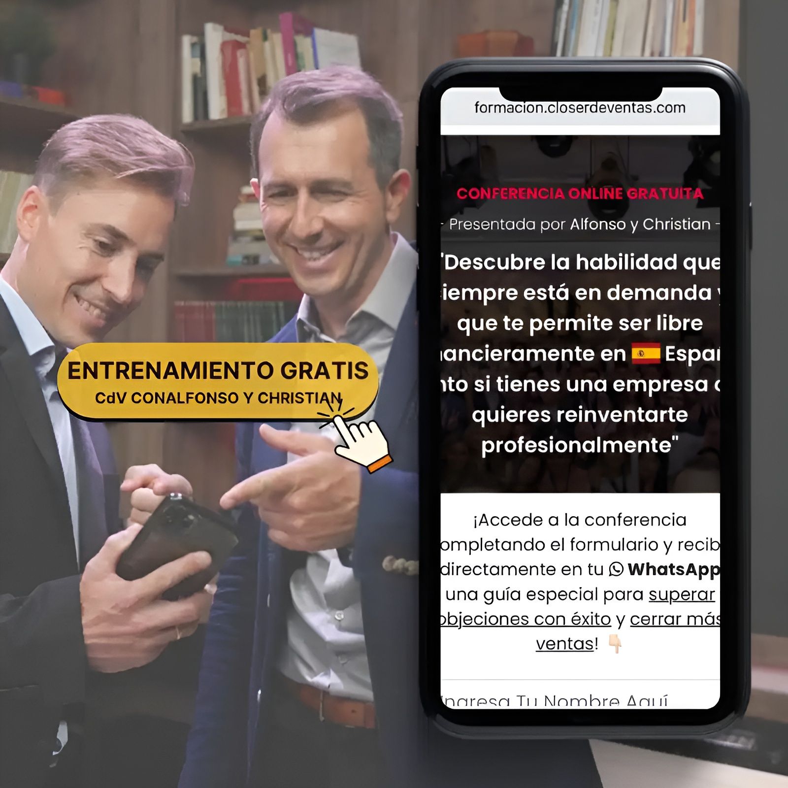 Que vas a encontrar en el entrenamiento gratuito de Alfonso y Christian