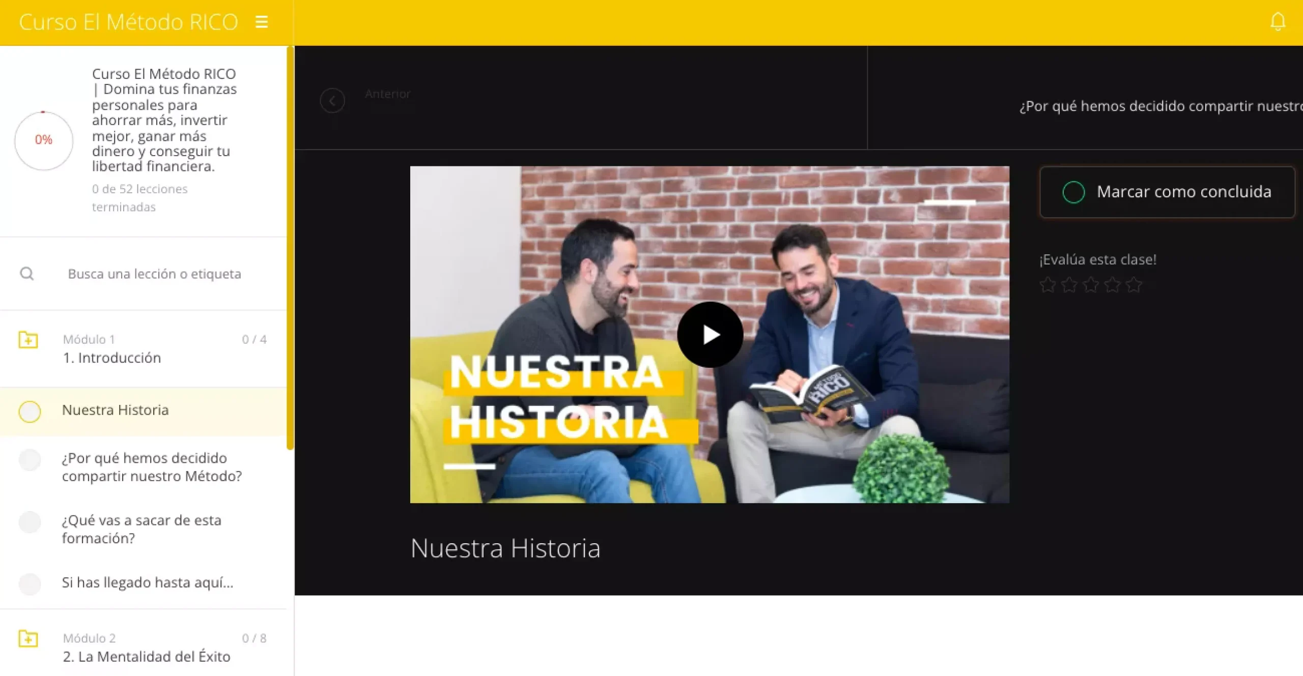 ¿Cúal es el contenido «Programa Libertad Financiera 360» del Método Rico